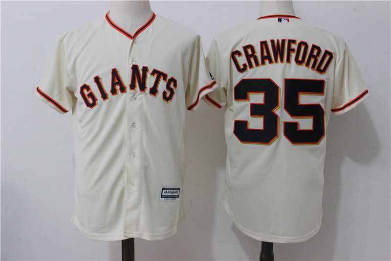 San Francisco Giants #35 Brandon Crawford Cream Alternate New Cool Base Jersey,We sell and wholesale San Francisco Giants #35 Brandon Crawford Cream Alternate New Cool Base Jersey on line form chian!